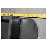 Black Powder-Coated Steel Rack for Metal Storage