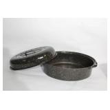 Set of 3 Cookware Items: Oval Roaster, Stainless Steel Saucepan, and Mini Frying Pan