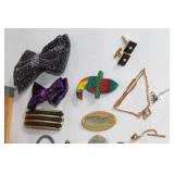 Collection of Vintage Hair Accessories and Trinket Box