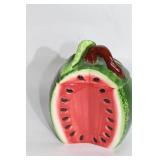 Watermelon-Themed Ceramic Cookie Jar with Lid
