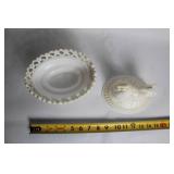 White Ceramic Hen on Nest Lidded Dish