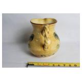 Charming Hand-Painted Ceramic Pitcher with Rooster Design