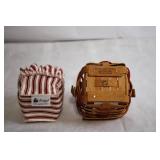 Longaberger Handwoven Basket with Liner - 1995