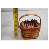 Longaberger Handwoven Basket with Liner - 1995