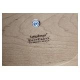 Longaberger 2005 Tree Trimming Basket with Lid and Leather Handles