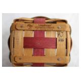 Longaberger Ceramic Gift Basket with Lid - Holiday Decor