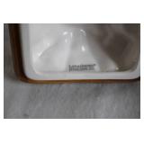 Longaberger Ceramic Gift Basket with Lid - Holiday Decor