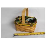 Longaberger Handmade Basket with John Deere Liner