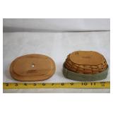 Longaberger WoodCraft Covered Basket with Liner
