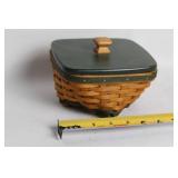 Longaberger Handmade Wooden Basket with Lid