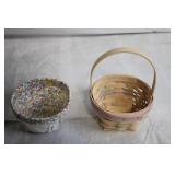 Longaberger Handwoven Basket with Liner - Century Celebration Edition