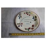 Longaberger Ceramic Sharing Plate with Fruit Design