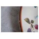 Longaberger Ceramic Sharing Plate with Fruit Design