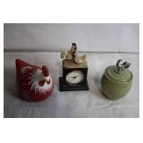 Set of 3 Rooster-Themed Home Decor Pieces