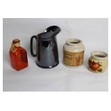 Collection of 4 Decorative Jars and Pitcher