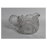 Set of 4 Vintage Crystal Glass Serving Pieces