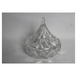 Set of 4 Vintage Crystal Glass Serving Pieces