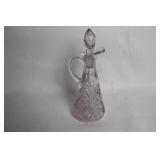 Set of 4 Vintage Crystal Glass Serving Pieces