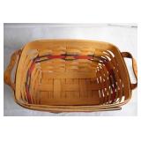 Patriotic Longaberger Basket with 3 Flag Mugs