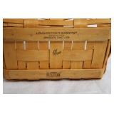 Patriotic Longaberger Basket with 3 Flag Mugs