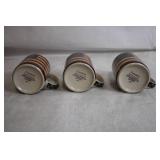 Patriotic Longaberger Basket with 3 Flag Mugs