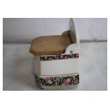 Vintage Set of 12 Made in Czechoslovakia Floral Ceramic Kitchen Canisters