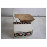 Vintage Set of 12 Made in Czechoslovakia Floral Ceramic Kitchen Canisters