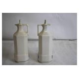 Vintage Set of 12 Made in Czechoslovakia Floral Ceramic Kitchen Canisters