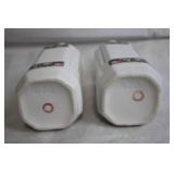 Vintage Set of 12 Made in Czechoslovakia Floral Ceramic Kitchen Canisters