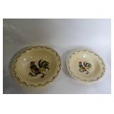 43-Piece Rustic Rooster Dinnerware Set with Glasses and Kitchen Accessories