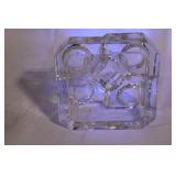 Hexagonal Glass Vase with Multiple Openings