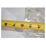 Hexagonal Glass Vase with Multiple Openings