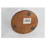 Glass Display Dome with Wooden Base and Metal Hook