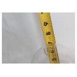 Glass Display Dome with Wooden Base and Metal Hook