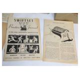 Swiftset Printing Press with Accessories