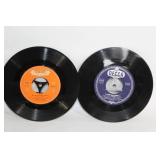 Collection of Vintage 45 RPM Vinyl Records