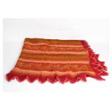 Handcrafted Multi-Color Crochet Throw Blanket with Floral Patterns