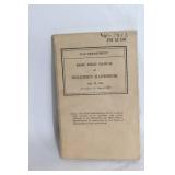 Lot of 3 Vintage 1940s War Department Basic Field Manuals