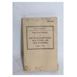 Lot of 3 Vintage 1940s War Department Basic Field Manuals