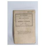 Lot of 3 Vintage 1940s War Department Basic Field Manuals