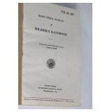Lot of 3 Vintage 1940s War Department Basic Field Manuals