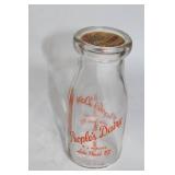 Collection of Vintage Dairy Bottles and Jar Set