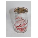 Collection of Vintage Dairy Bottles and Jar Set