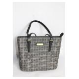 Anne Klein Patterned Tote Bag with Leather Handles