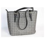 Anne Klein Patterned Tote Bag with Leather Handles