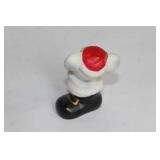 HomCo Santa Mouse Figurines with Stone-Look Holder