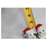HomCo Santa Mouse Figurines with Stone-Look Holder