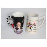 Collection of 14 Assorted Mugs and Steins Featuring Various Designs