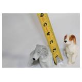 Set of 10 Porcelain Collectible Figurines and Miniature Basket