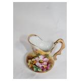 Set of 10 Porcelain Collectible Figurines and Miniature Basket